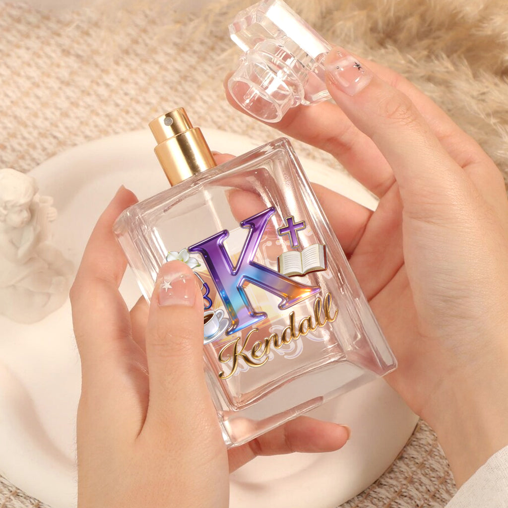 Initial Letter Aesthetic - Personalized Self Love Refillable Perfume Bottle