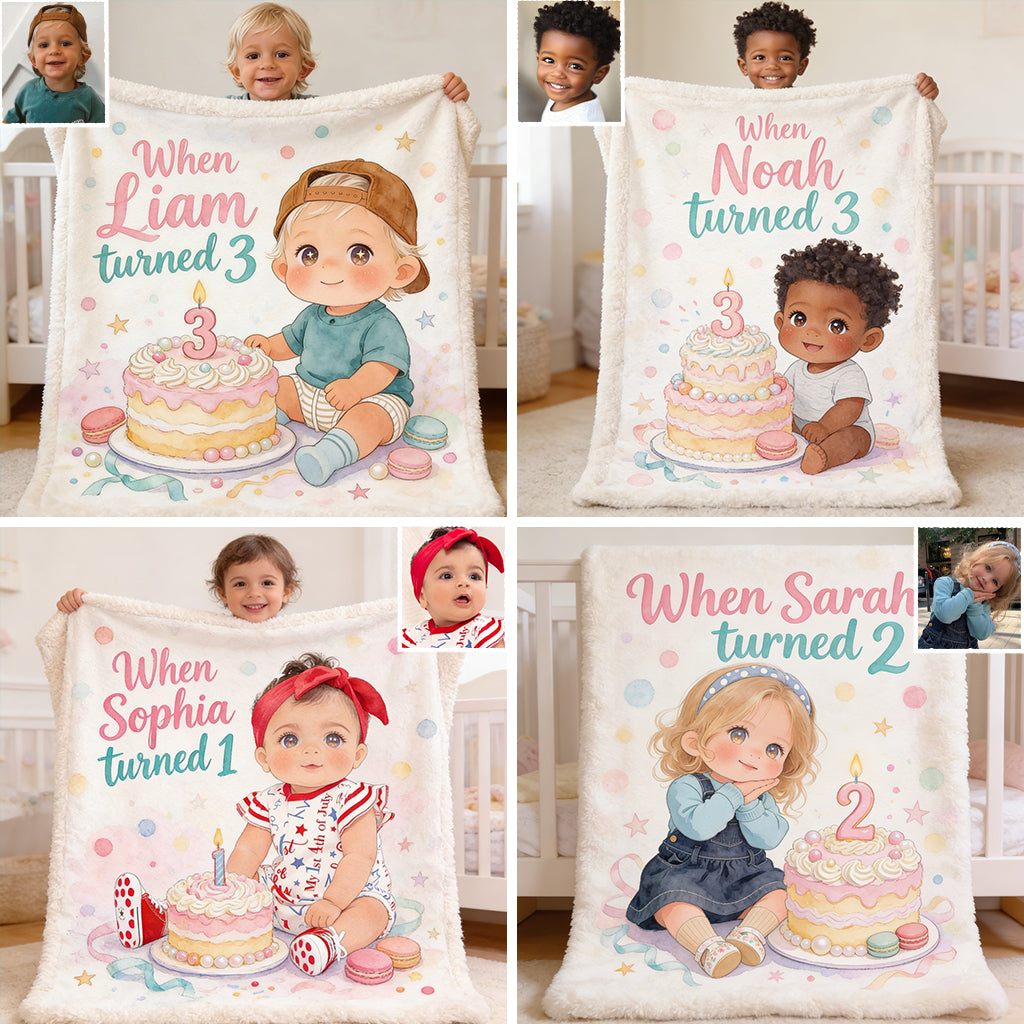Joyeux Anniversaire - Couverture Personnalisée pour Enfant