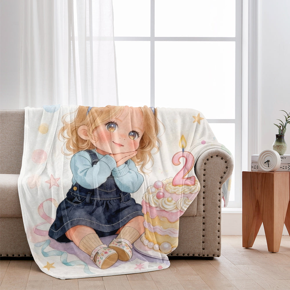 Joyeux Anniversaire - Couverture Personnalisée pour Enfant