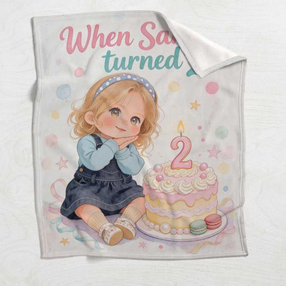 Joyeux Anniversaire - Couverture Personnalisée pour Enfant