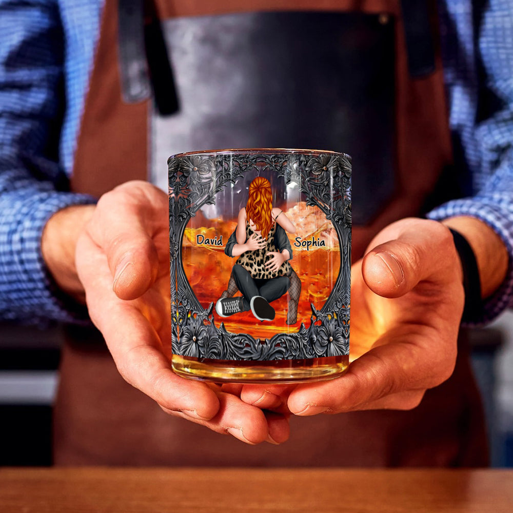 I Promise To Always Be By Your Side - Personalized Couple Whiskey Glass