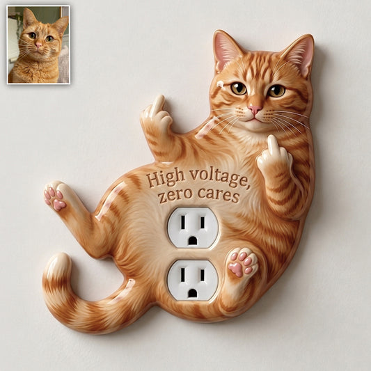 Funny Animal - Personalized Cat Light Switch/ Outlet Cover