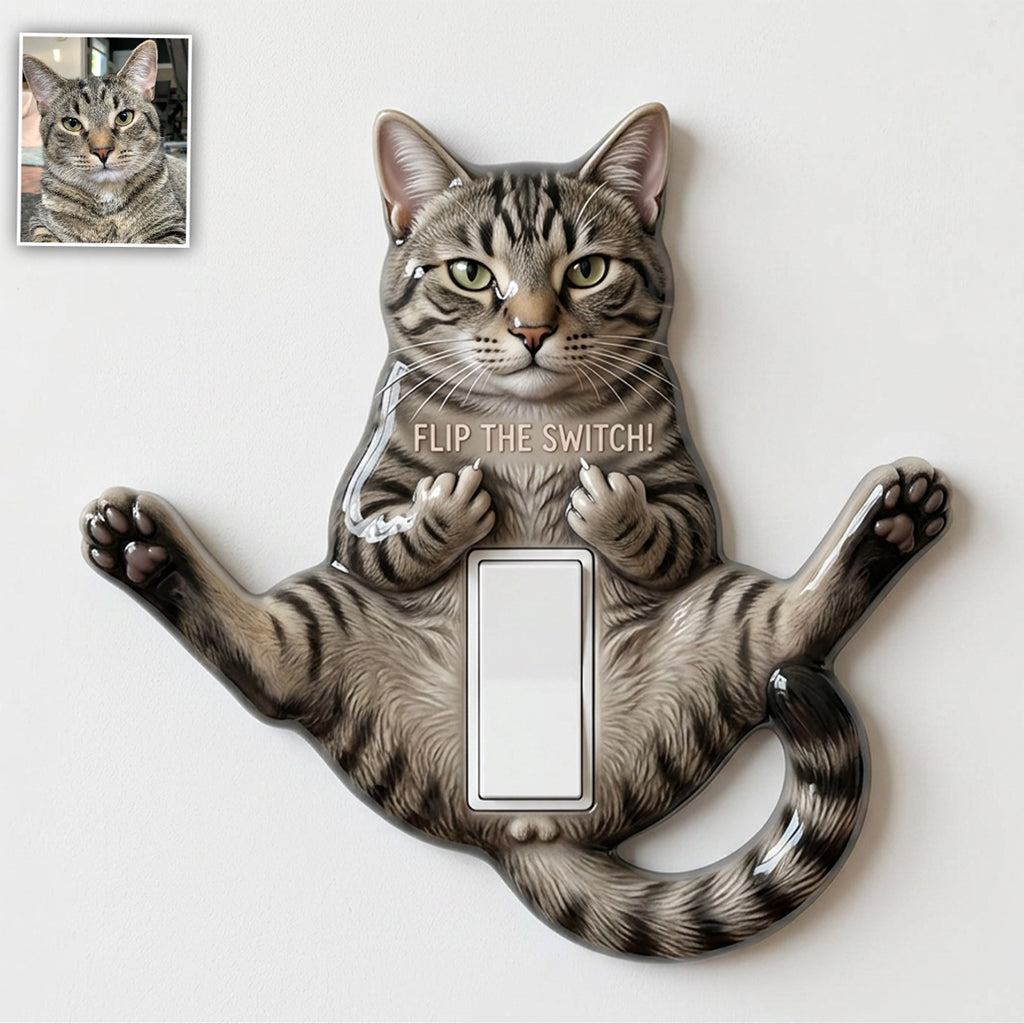 Funny Animal - Personalized Cat Light Switch/ Outlet Cover