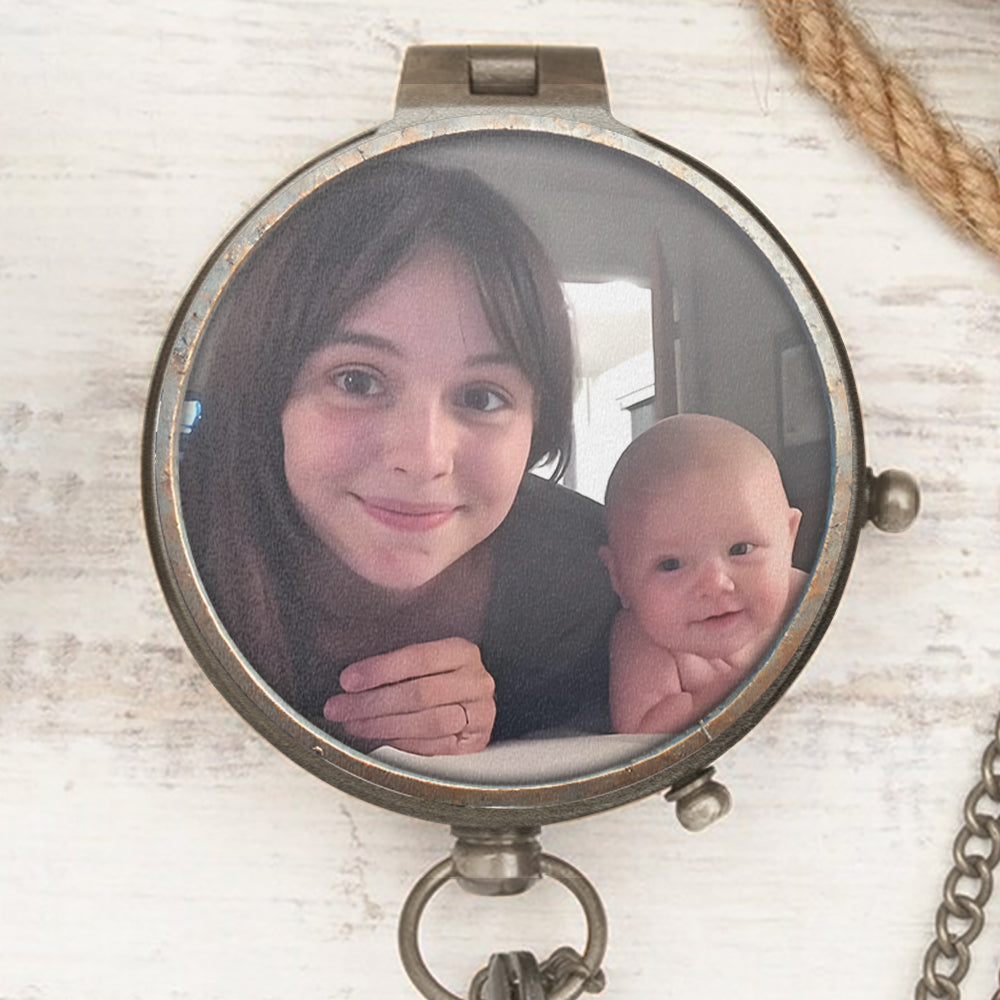 Rentre toujours sain et sauf, papa - Boussole personnalisée pour pères