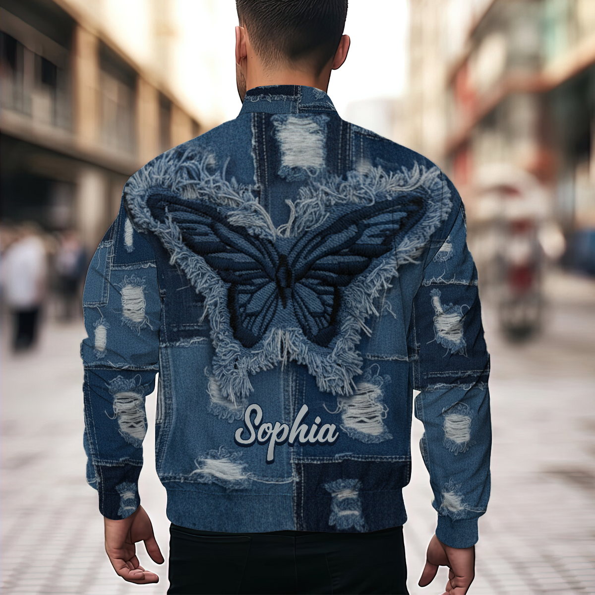 Restez sauvage Papillon - Veste bomber personnalisée papillon