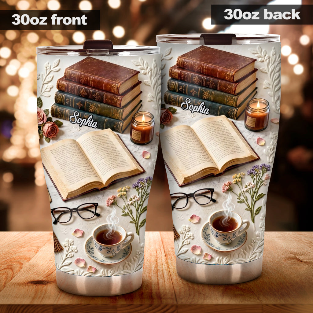 Just A Girl Who Loves Books - Personalized Book Tumbler
