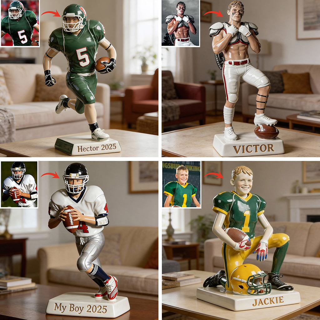 Custom From Any Photo - Personalized Football Custom Shaped Acrylic Plaque