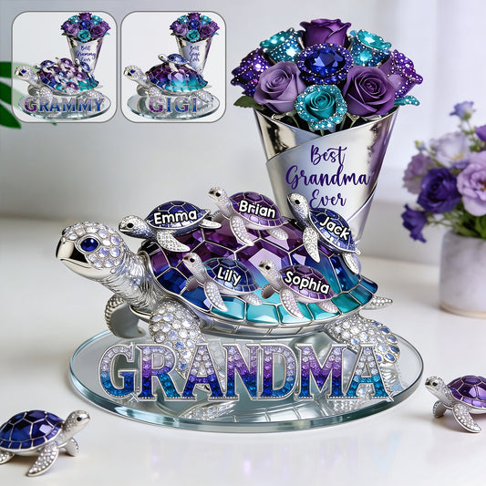 Cadeau Parfait Pour Maman, Grand-Mère - Plaque Acrylique Personnalisée