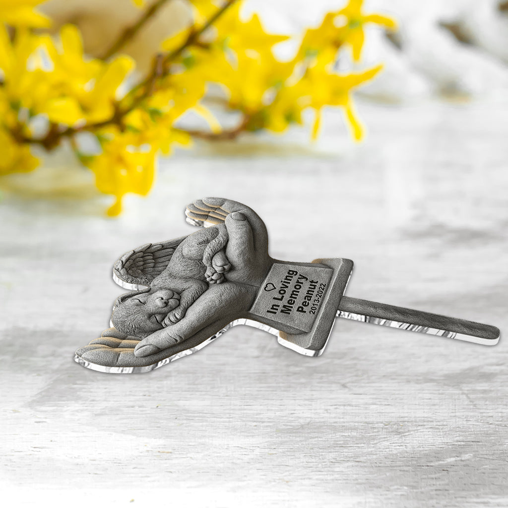 Plaque commémorative pour animaux de compagnie - Panneau de jardin personnalisé en acrylique pour chien