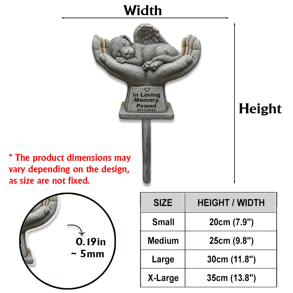 Plaque commémorative pour animaux de compagnie - Panneau de jardin personnalisé en acrylique pour chien