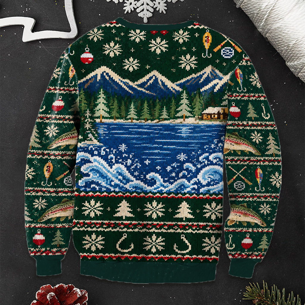 Riding On Fish Life - Personalized Fishing Ugly Sweater