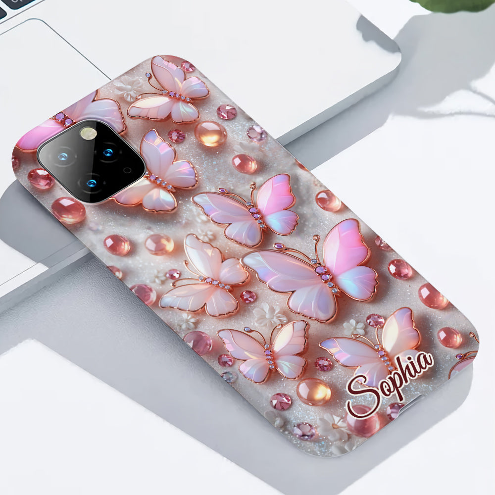 Stunning Butterflies - Personalized Butterfly Full Print Phone Case