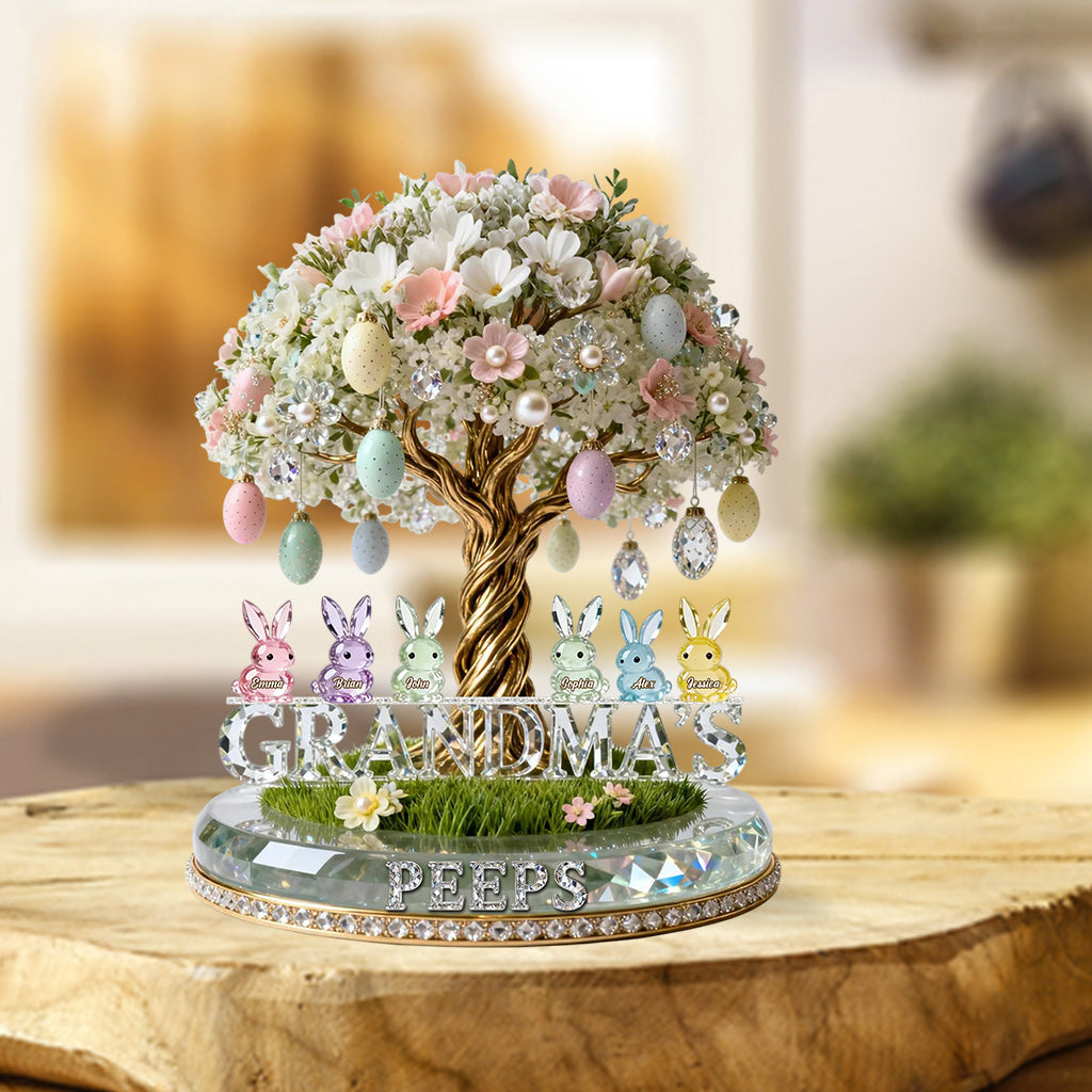 Grandma's Peeps - Personalized Grandma Custom Shaped Acrylic Plaque