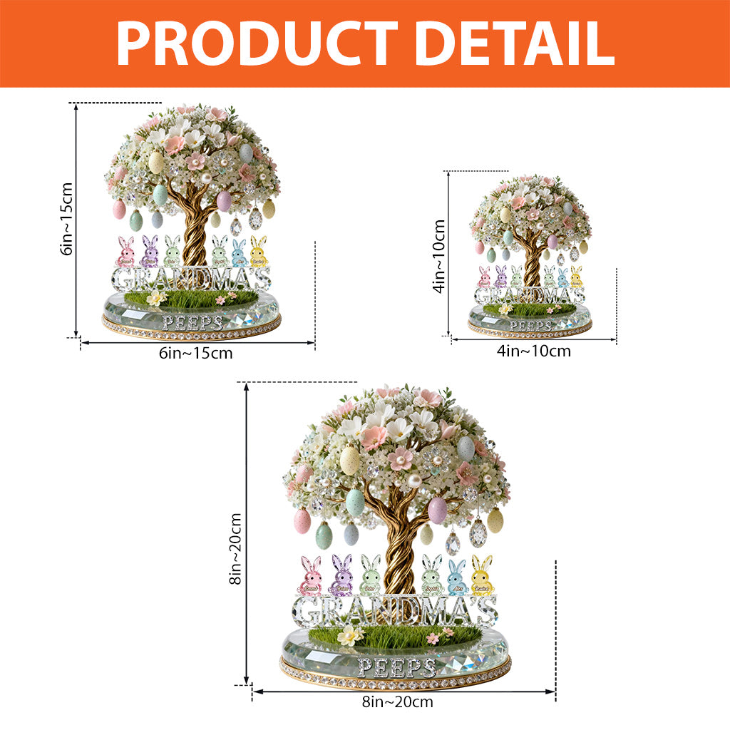 Grandma's Peeps - Personalized Grandma Custom Shaped Acrylic Plaque