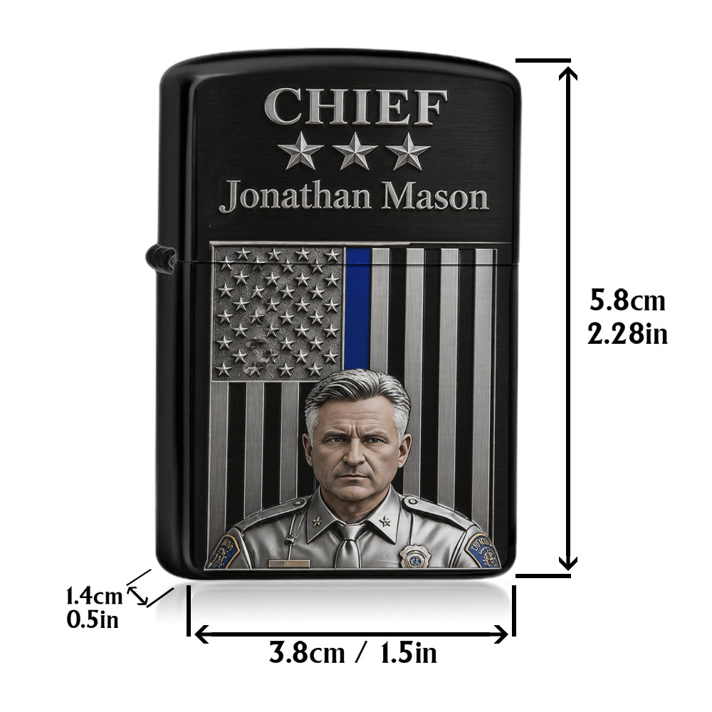 Cadeau Unique Personnalisé Pour Policier - Briquet Personnalisé