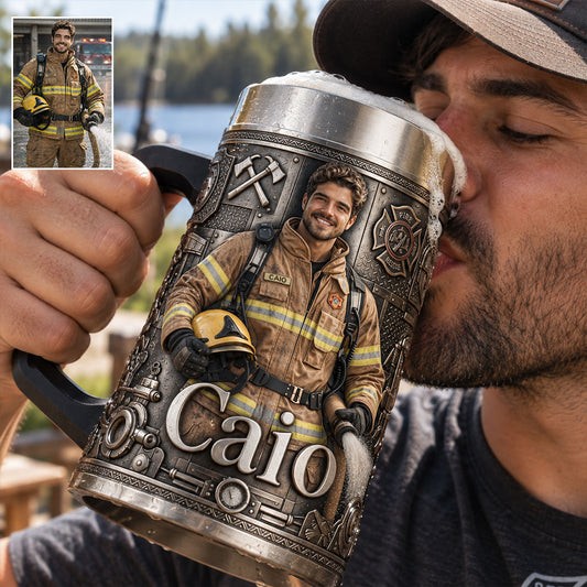 Bière des Pompiers - Chope Personnalisée
