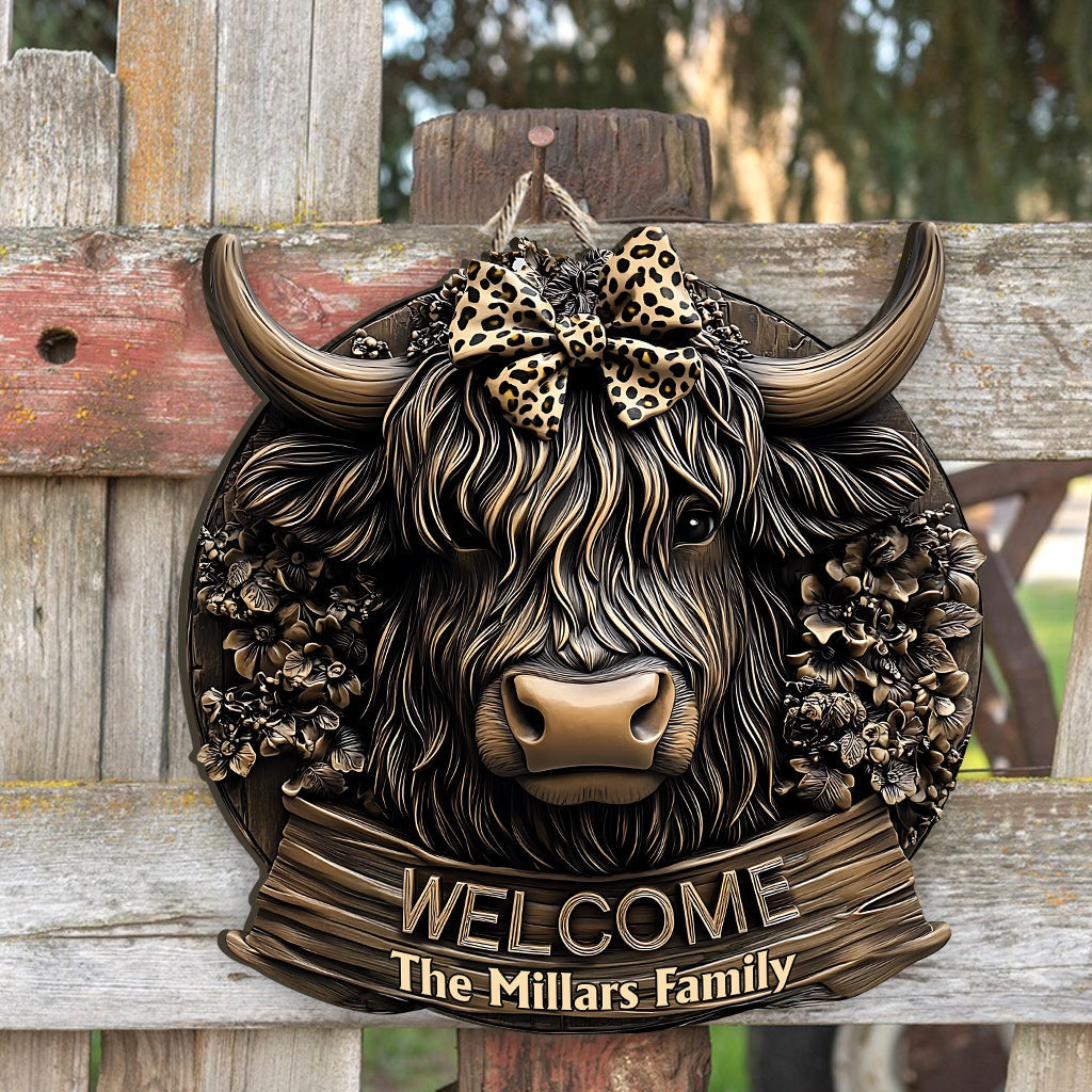 Welcome Home - Personalized Custom Shaped Wood Sign