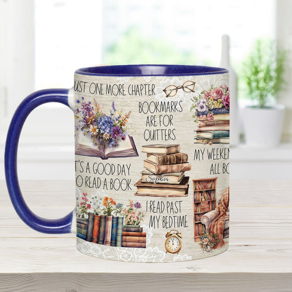 Juste un chapitre de plus - Mug personnalisé à motif de livre