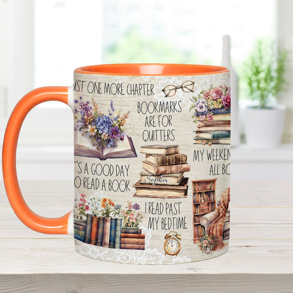 Juste un chapitre de plus - Mug personnalisé à motif de livre