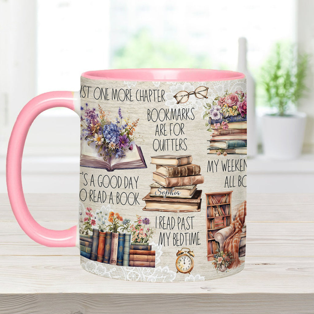Juste un chapitre de plus - Mug personnalisé à motif de livre