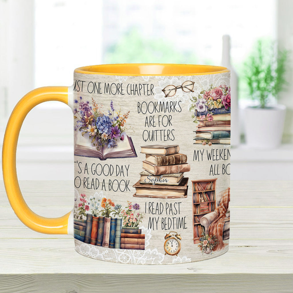 Juste un chapitre de plus - Mug personnalisé à motif de livre