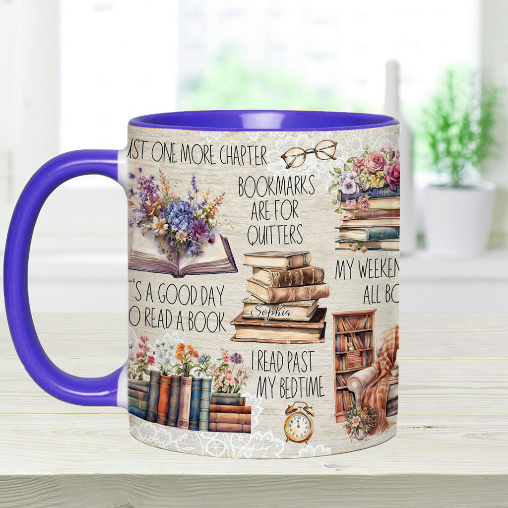 Juste un chapitre de plus - Mug personnalisé à motif de livre