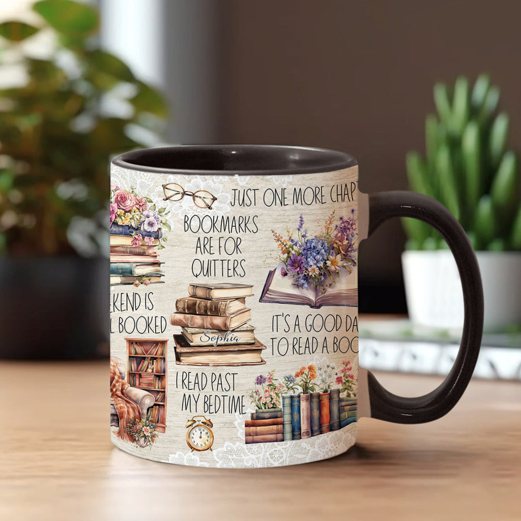 Juste un chapitre de plus - Mug personnalisé à motif de livre