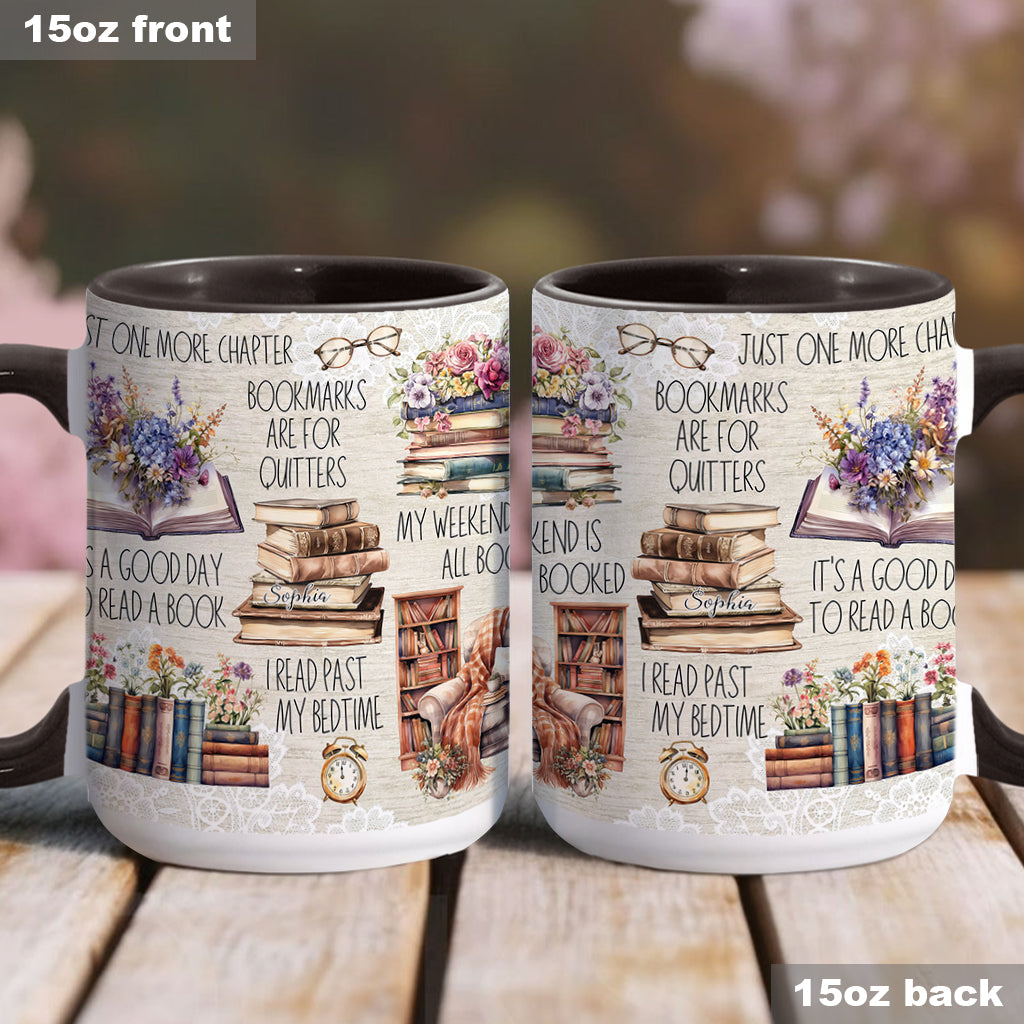 Juste un chapitre de plus - Mug personnalisé à motif de livre