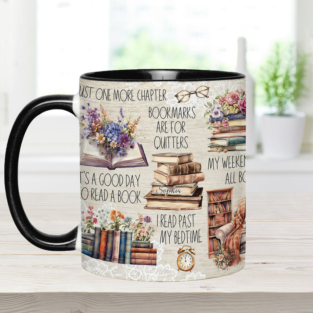 Juste un chapitre de plus - Mug personnalisé à motif de livre