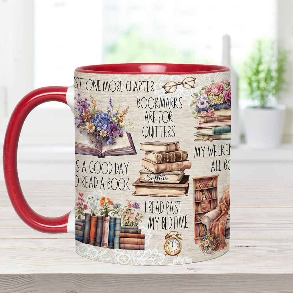 Juste un chapitre de plus - Mug personnalisé à motif de livre