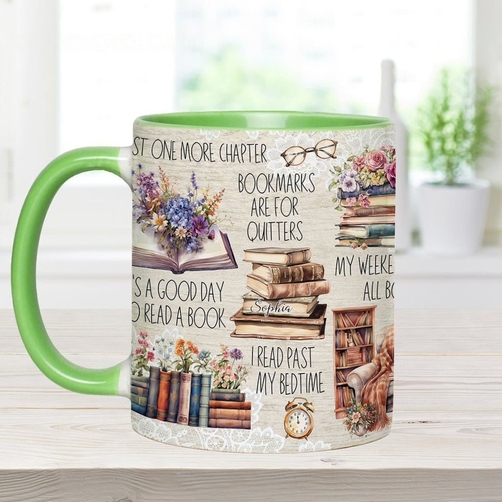 Juste un chapitre de plus - Mug personnalisé à motif de livre