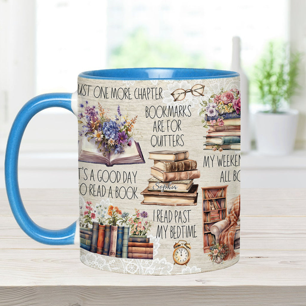 Juste un chapitre de plus - Mug personnalisé à motif de livre