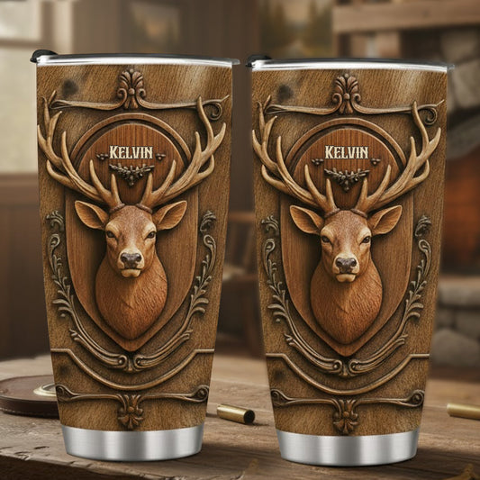 Chasse au cerf - Gobelet isotherme de chasse personnalisé