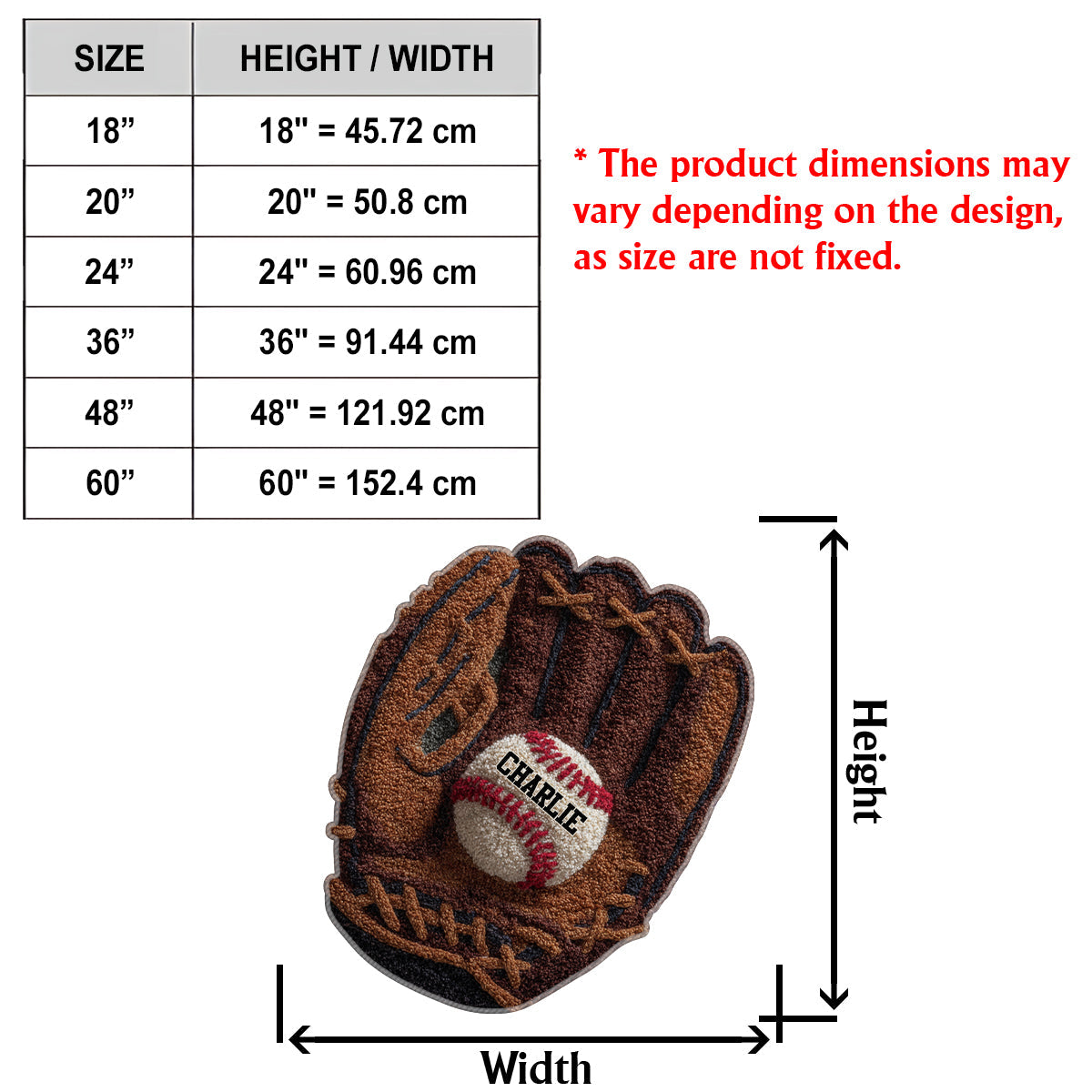 Jour de match - Tapis de baseball antidérapant personnalisé