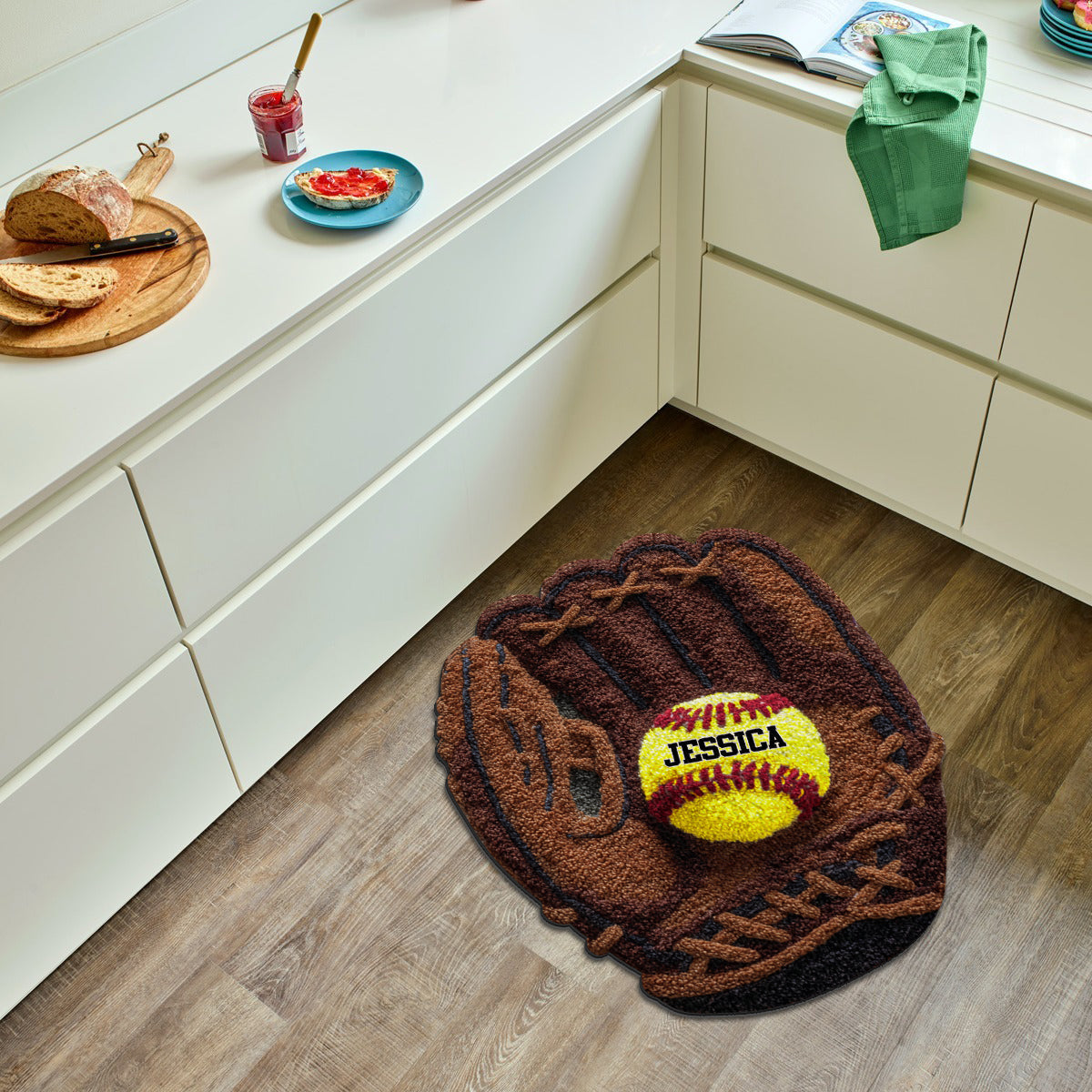 Softball Lover - Personalized Softball Non-Slip Tufted Rug