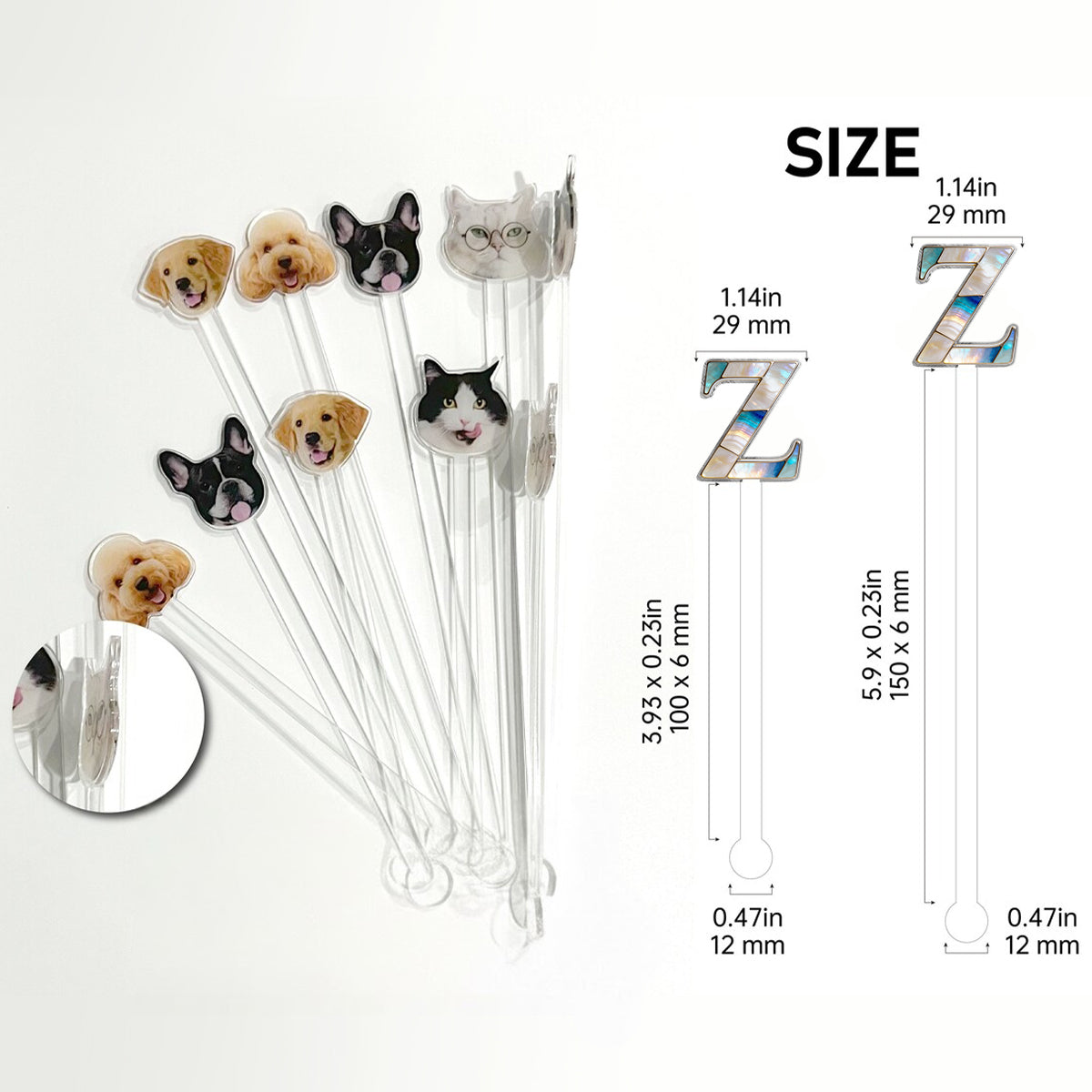 Notre-Dame de Grâce - Mug personnalisé chrétien avec agitateurs en acrylique