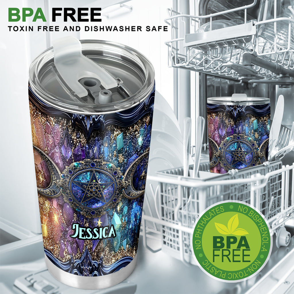 Tripple Moon - Personalized Witch Tumbler