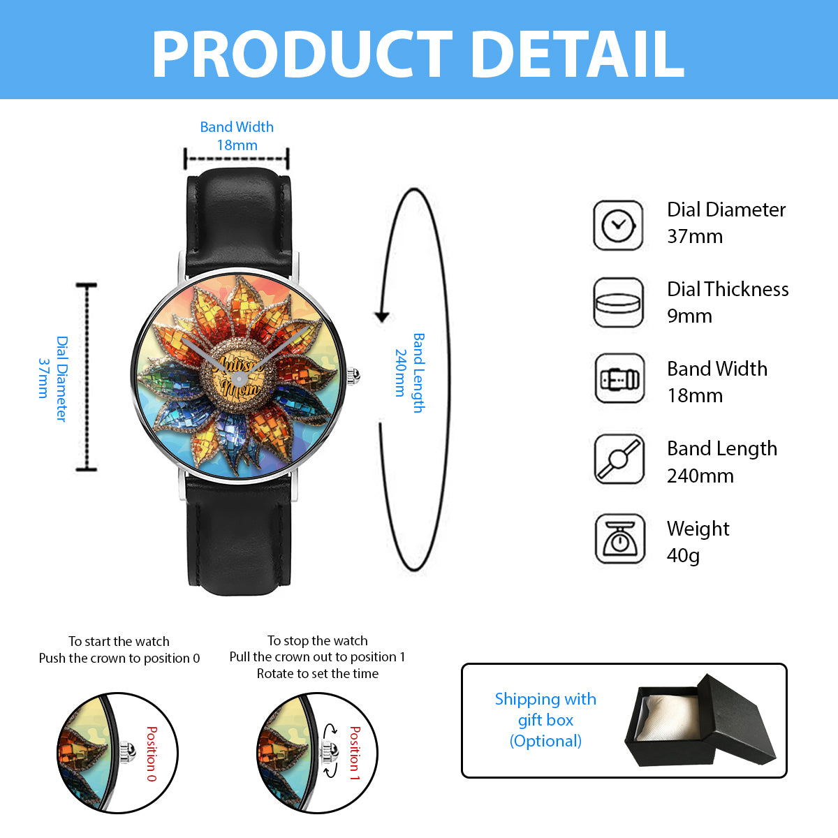 Autism Mom - Personalized Autism Awareness Hand Watch