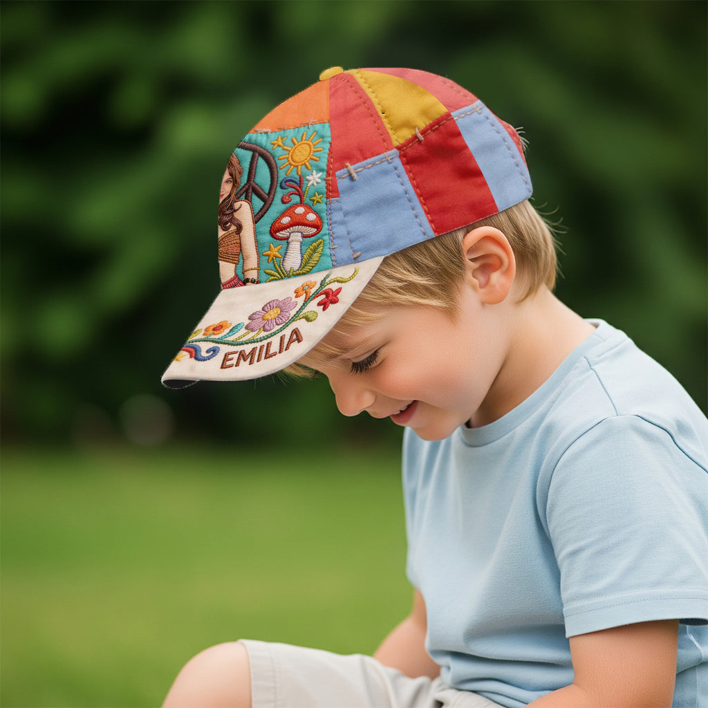 Paix Amour Soleil - Casquette Classique Hippie Personnalisée