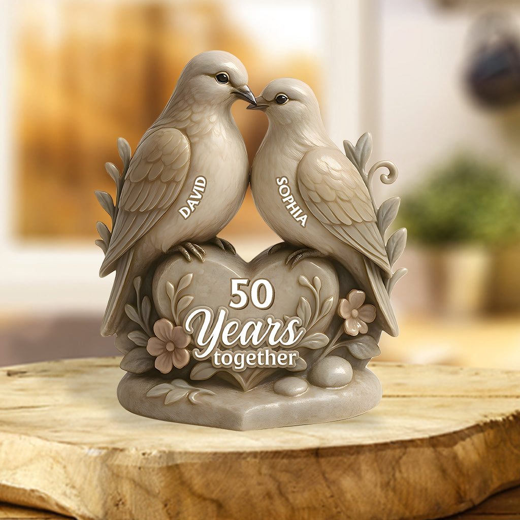 50 ans de vie commune - Plaque acrylique personnalisée pour couple