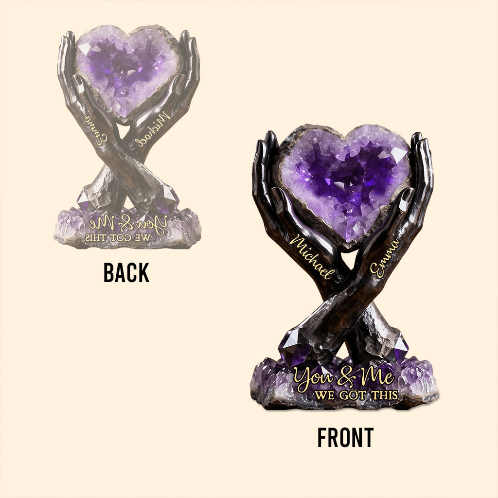 Toi et moi, on gère - Plaque acrylique personnalisée pour couple