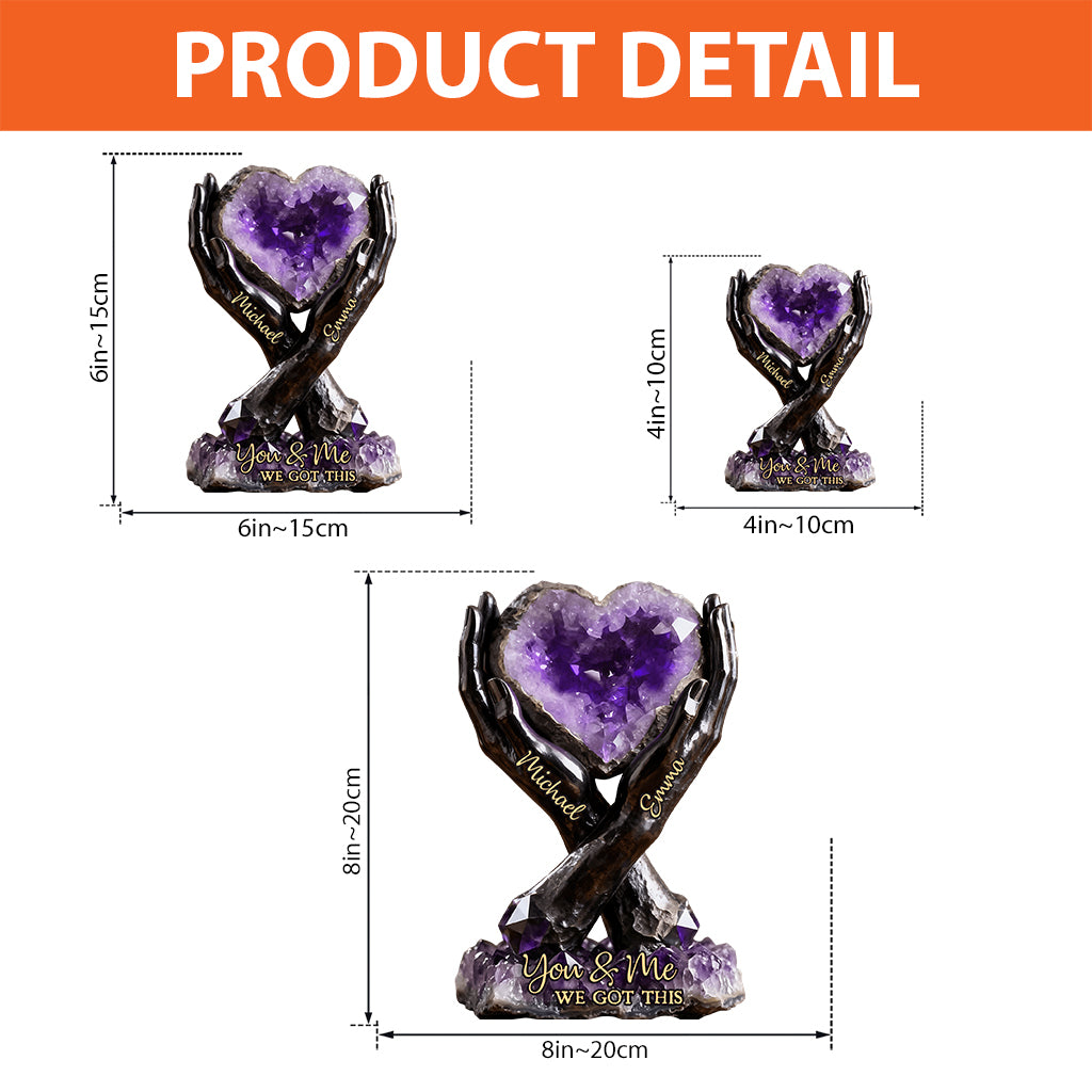 Toi et moi, on gère - Plaque acrylique personnalisée pour couple