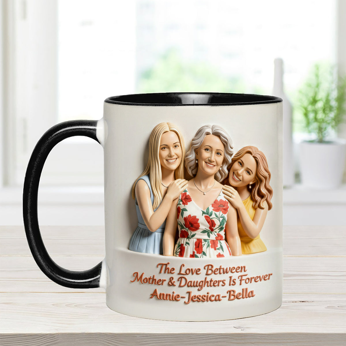 Perfect Gift for Mom - Personalized Mother Set Accent Mug with Acrylic Stirrers