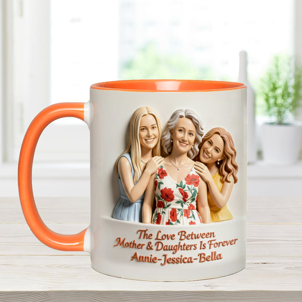 Perfect Gift for Mom - Personalized Mother Set Accent Mug with Acrylic Stirrers