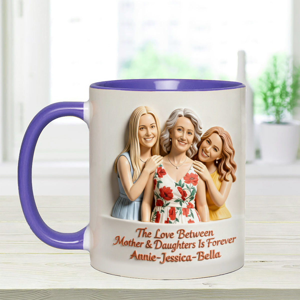 Perfect Gift for Mom - Personalized Mother Set Accent Mug with Acrylic Stirrers