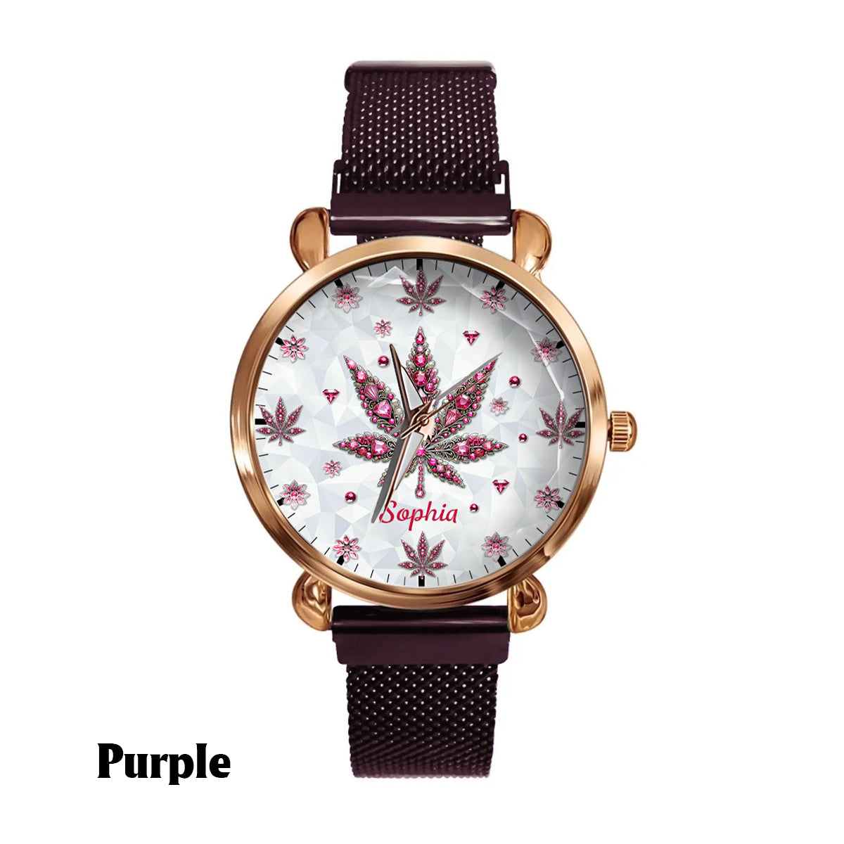 Stunning Leaf - Personalized Weed Women Hand Watch