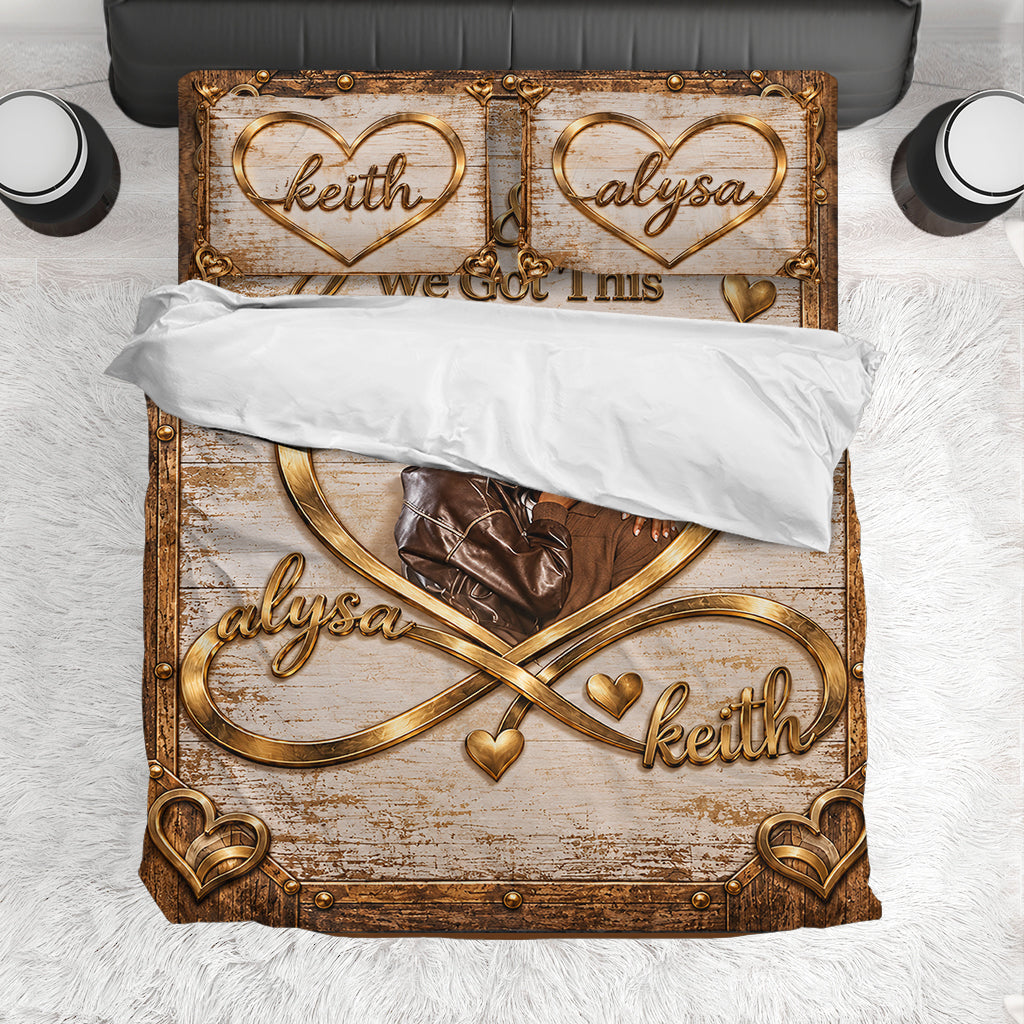 I Love You Forever - Personalized Couple Bedding Set