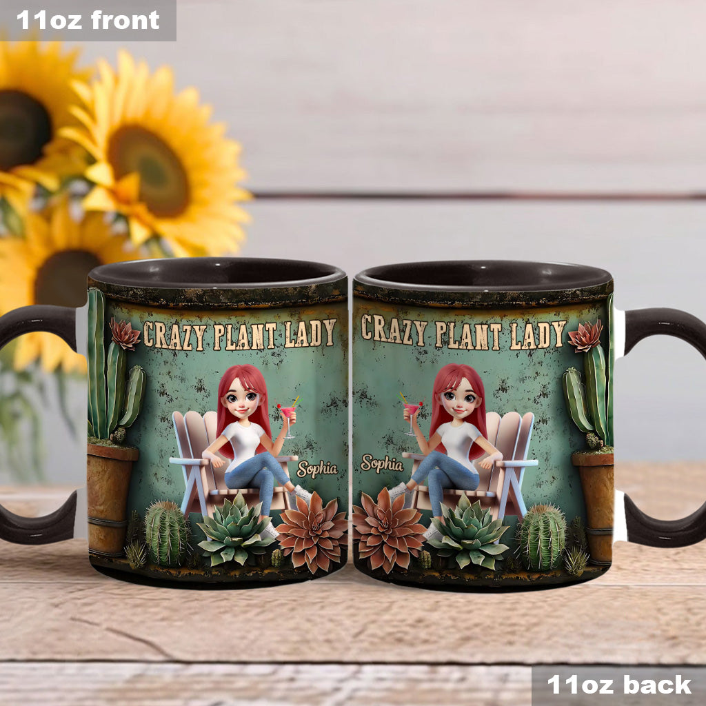 Mug personnalisé « Folle de plantes » - Mug à thème jardinage