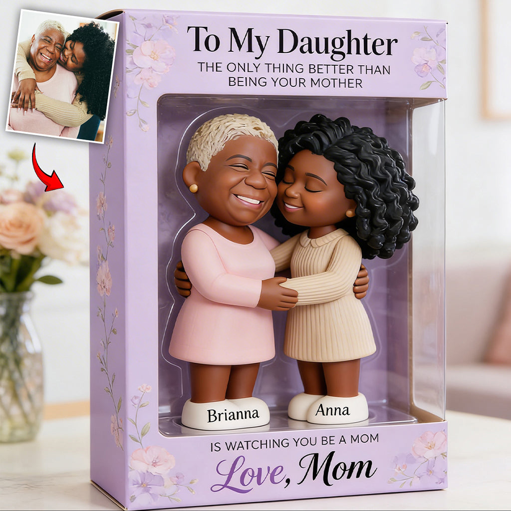 Watching You Be A Mom - Personalized Daughter Custom Shaped Acrylic Plaque