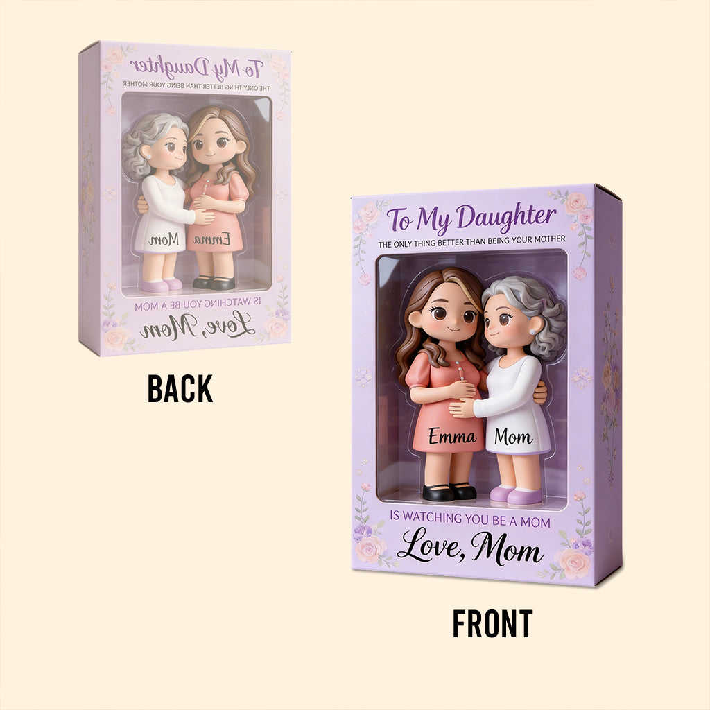 Watching You Be A Mom - Personalized Daughter Custom Shaped Acrylic Plaque